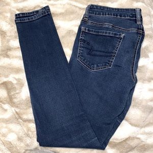 American Eagle Outfitters Super Stretch Dark Wash Skinny Jeans Jeggings …